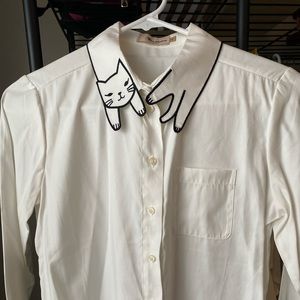 Miss Patina Cat Collar button up 🎀